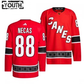 Lasten NHL Carolina Hurricanes Pelipaita Martin Necas 88 Reverse Retro 2.0 Adidas 2022-23 Punainen Authentic